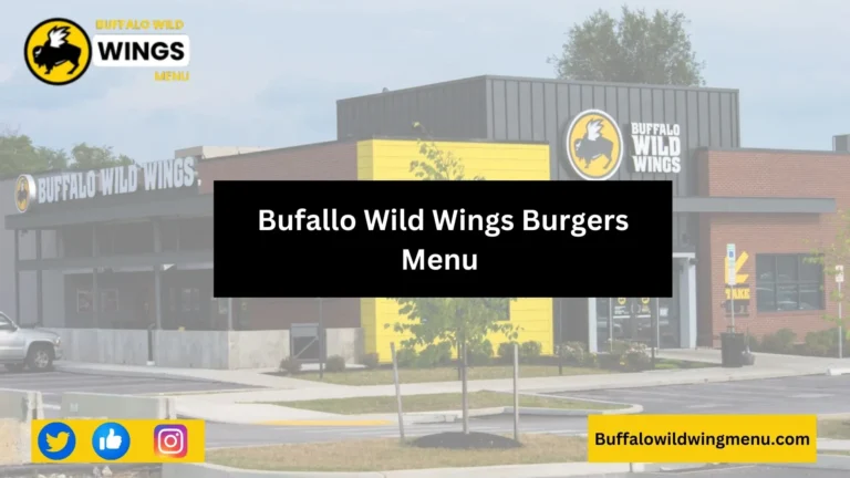 Buffalo Wild Wings Burgers Menu and Prices 2025