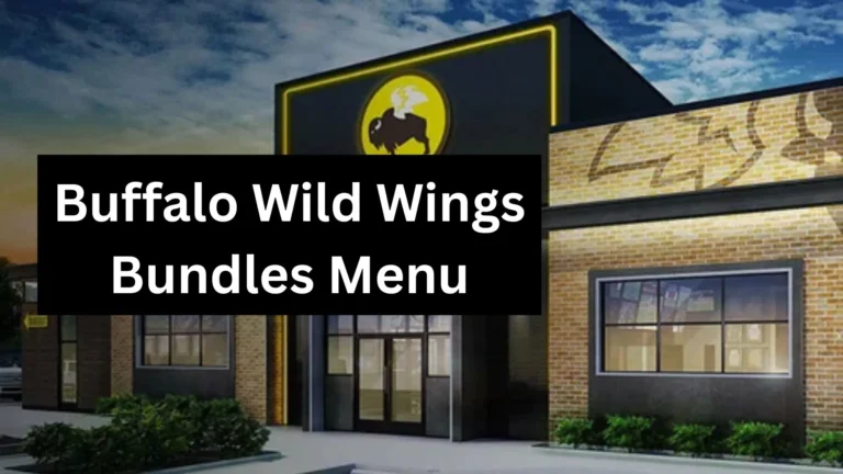 Buffalo Wild Wings Bundles Menu